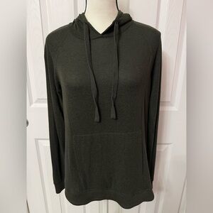 2/$30 Z Supply Olive Green Pullover Hoodie Lightweight Sweater Size S #2061